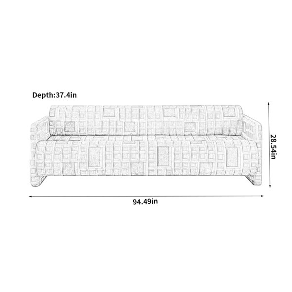 View of Walkoly Modern Minimalist Creative Sofa | Wayfair